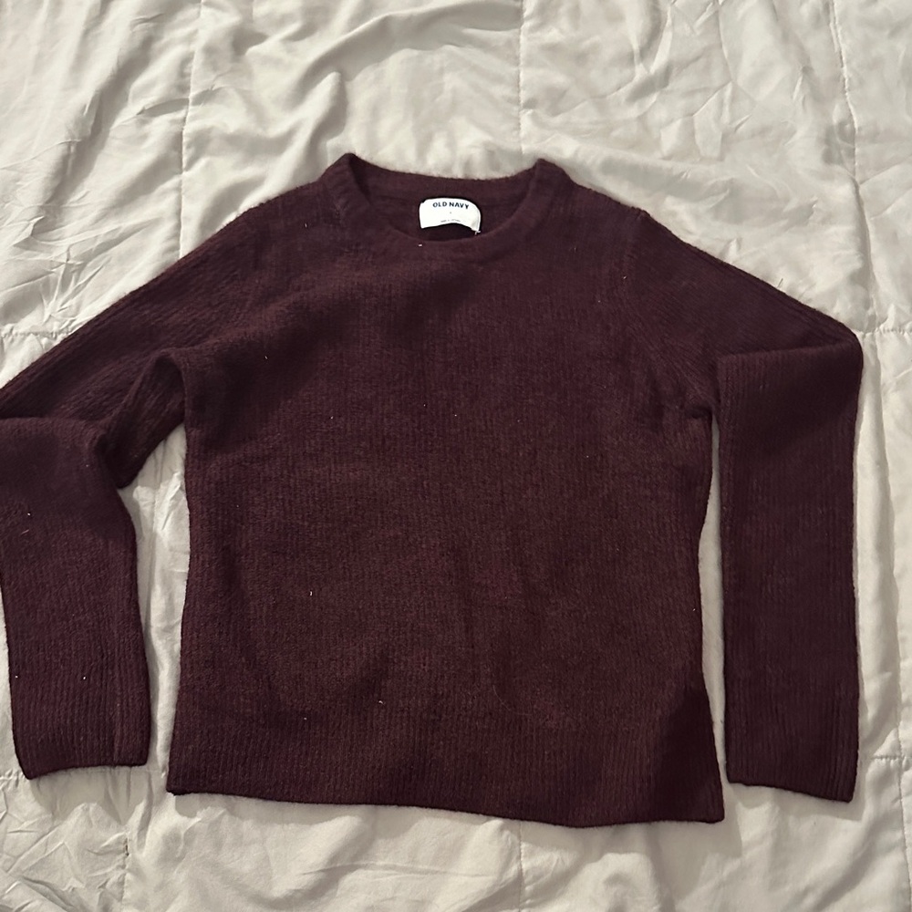 Old Navy Deep Burgundy Knit Sweater